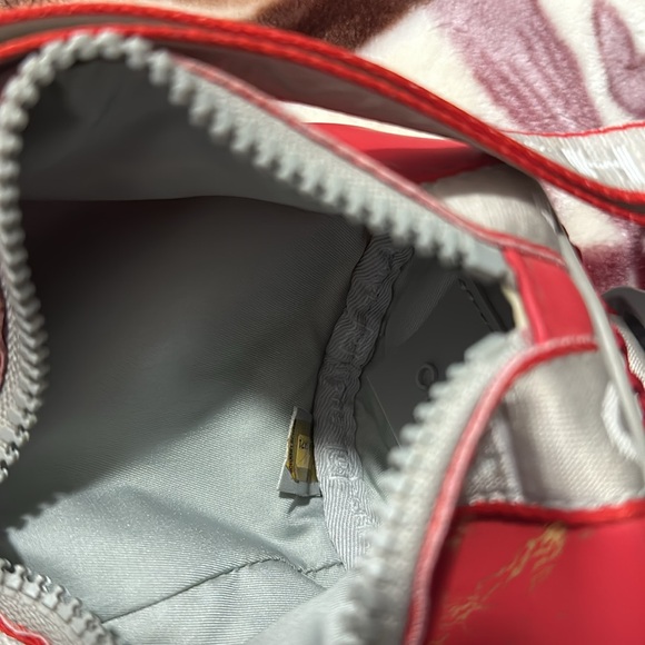 1 daysale Rare CHANEL Chanel Sports Coco logo Mini Boston Bag Handbag Red/Gray - Picture 11 of 13